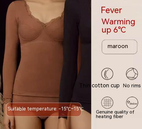 Self-heating Autumn Coat Base With Chest Pad Muscle Base