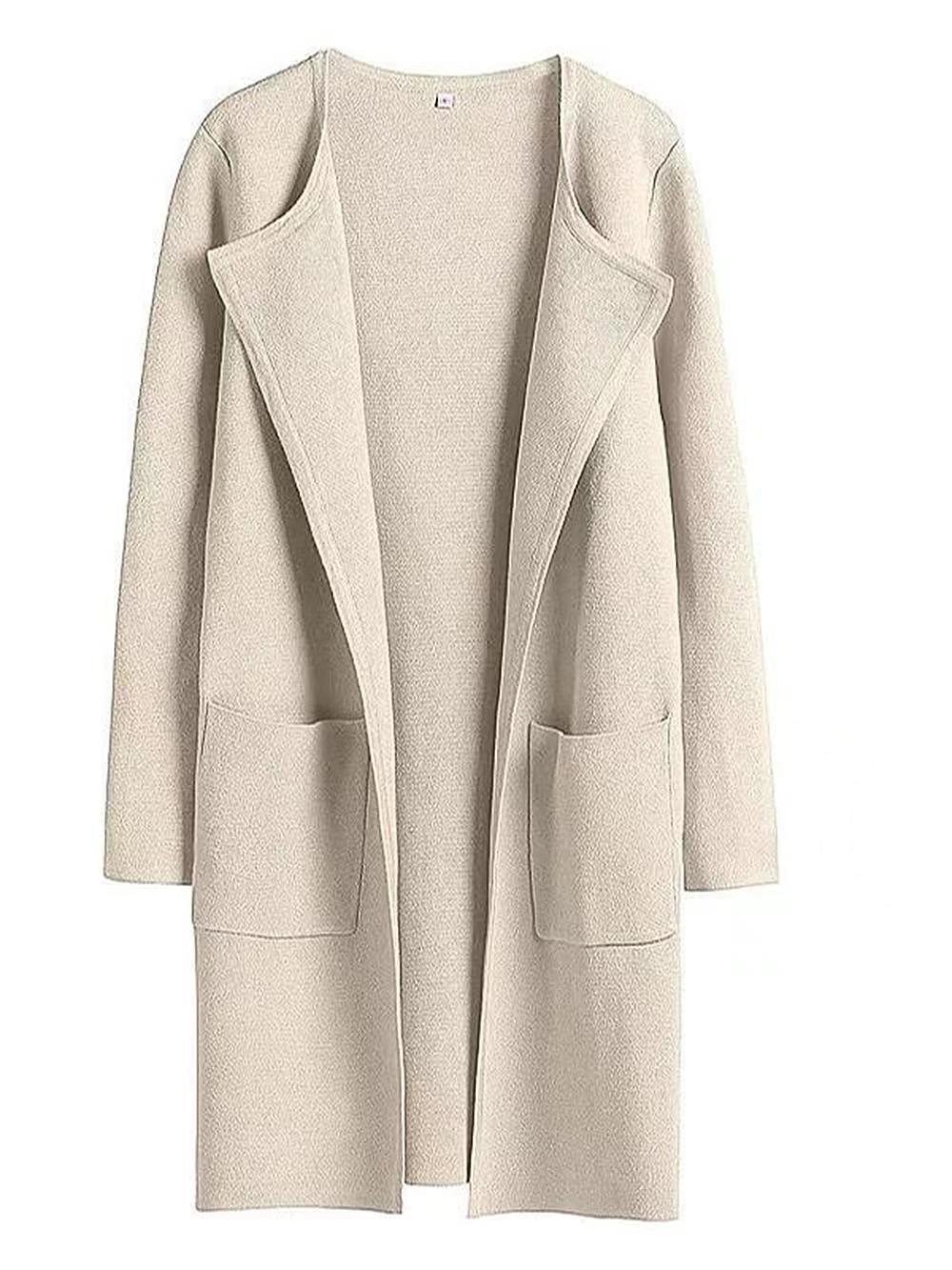 Fashion All-match Comfort And Casual Woolen Turn-down Collar Coat