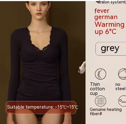 Self-heating Autumn Coat Base With Chest Pad Muscle Base