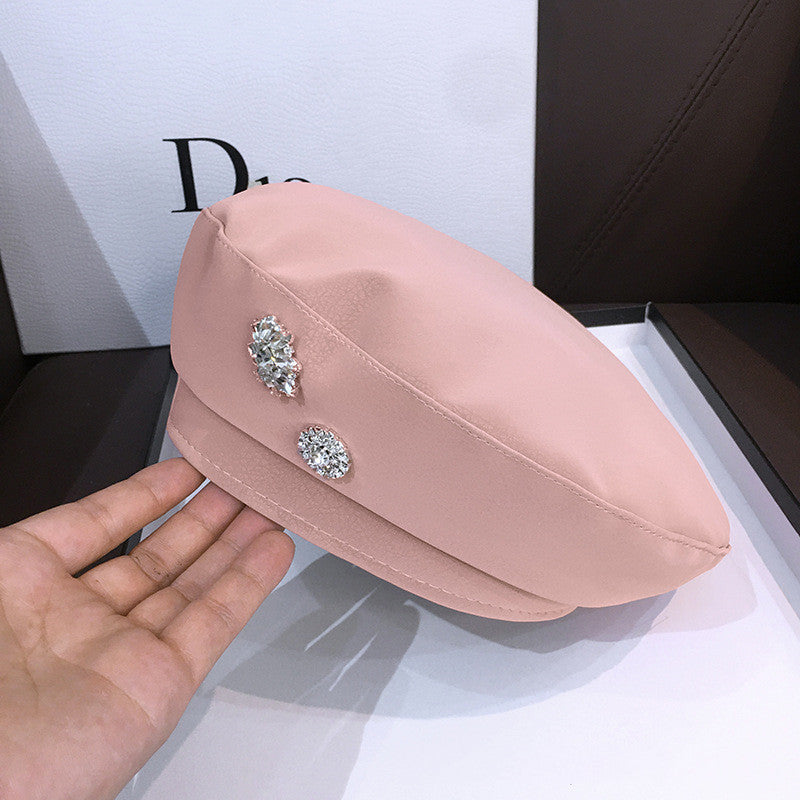 Women's Trendy All-match PU Beret Hat