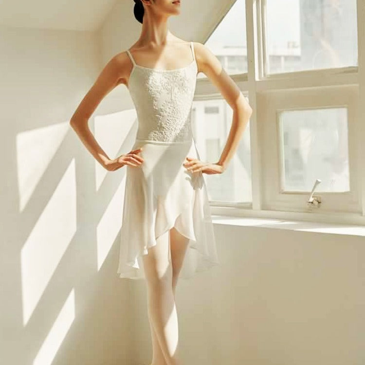 Velvet Embroidery Sling Dance Practice Ballet Unitard