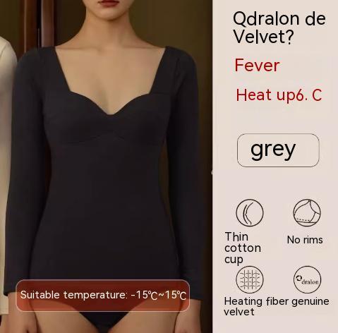 Self-heating Autumn Coat Base With Chest Pad Muscle Base