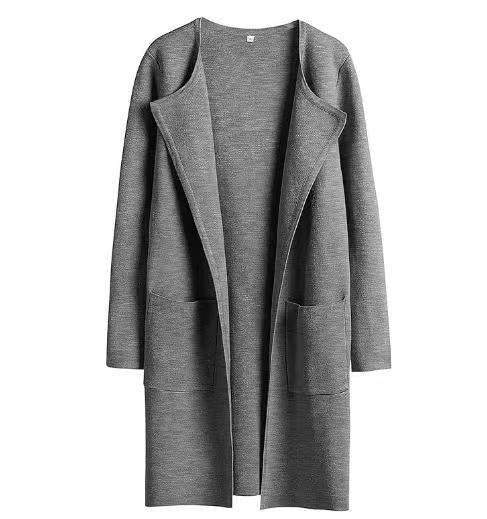 Fashion All-match Comfort And Casual Woolen Turn-down Collar Coat